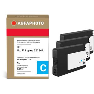 Produktbild für Tinte AgfaPhoto für HP 711, CZ134A, 3er-Pack