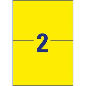 Produktbild für Folienetiketten Zweckform L6130-20, gelb matt