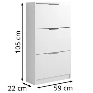 Produktbild für Schuhschrank Vicco Luca, weiß