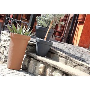 Produktbild für Übertopf Prosperplast Classic Tower, terrakotta, Ø 40 x 63 cm