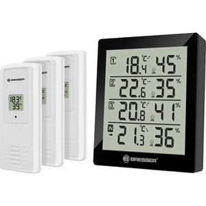 Thermo-Hygrometer Bresser Temeo Hygro Quadro Funk, digital