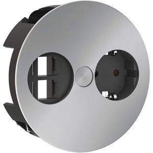 Produktbild für Einbausteckdose Bachmann Twist, mit 0,2 m Kabel, drehbar