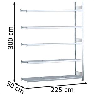 Produktbild für Anbauregal Schulte 15733, 5 Metallböden