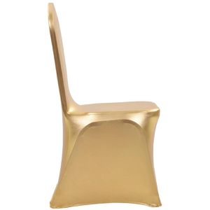 Produktbild für Stuhlhusse vidaXL 133556, elastisch, gold