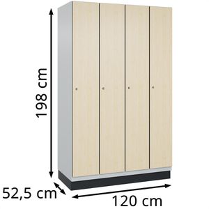 Produktbild für Spind CP-Möbel Cambio, ahorn