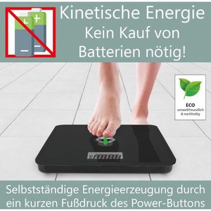 Produktbild für Personenwaage Proficare PC-PW, kinetisch, schwarz