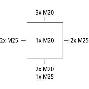 Produktbild für Abzweigdose Spelsberg Abox 040-4², wasserdicht IP66 für außen