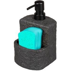 Produktbild für Spülmittelspender Wenko Festival Stone, 54667100, schwarz