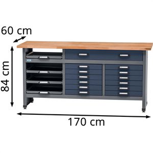 Produktbild für Werkbank Küpper blau