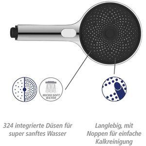 Produktbild für Handbrause Wenko Softwater, verchromt