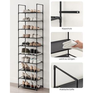 Produktbild für Schuhregal Songmics LSH010B02, aus Metall
