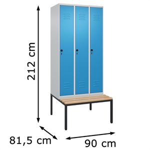 Produktbild für Spind CP-Möbel Classic PLUS, lichtblau