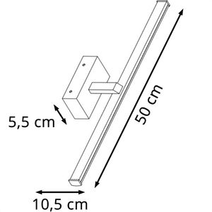 Produktbild für Wandleuchte Fabas-Luce Nala, aus Stahl, für außen (IP44)