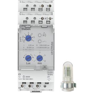 Produktbild für Dämmerungsschalter Theben LUNA 110 plus AL, innen