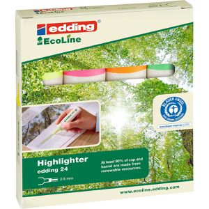 Produktbild für Textmarker Edding highlighter EcoLine 24, 4 Stück
