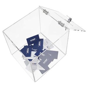 Produktbild für Spendenbox HMF 46919 Würfel, Acryl, transparent