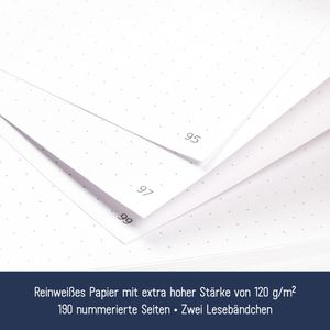 Produktbild für Notizbuch paper&amp;you Make your dreams happen, Karton Softcover