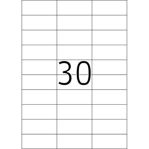 Produktbild für Universaletiketten TopStick labels, 8703, weiß