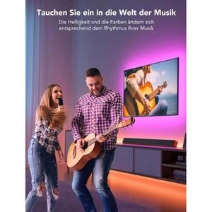 Produktbild für LED-Streifen Govee Backlight, dimmbar, weiß + RGB