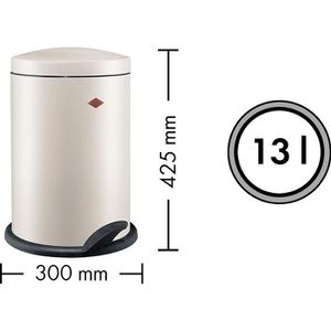Produktbild für Mülleimer Wesco 116 Alpha, sand matt