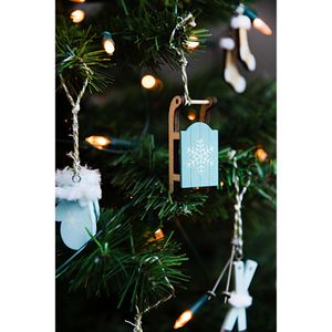 Produktbild für Weihnachtsbaumschmuck Heitmann-Deco 91013, petrol, 8-10 cm