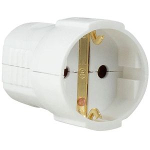 Produktbild für Schutzkontakt-Kupplung as-Schwabe 45011, weiß