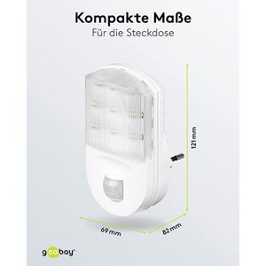 Produktbild für Nachtlicht Goobay LED, für Steckdose