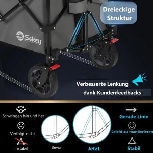 Produktbild für Bollerwagen Sekey XXL FW201, faltbar