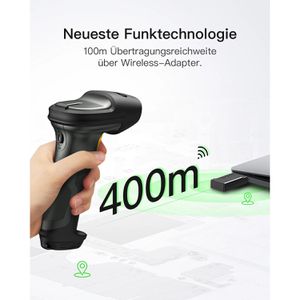Produktbild für Barcode-Scanner Inateck P7_dark gray, kabellos