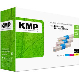 Produktbild für Toner KMP O-T37V für Oki 4497353 Multipack
