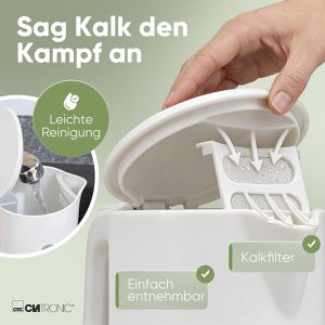 Produktbild für Wasserkocher Clatronic WK 3834, weiß