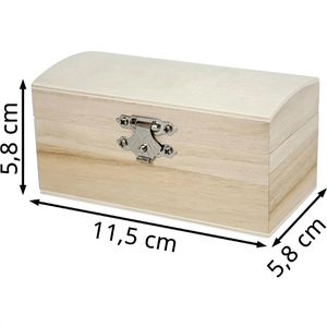 Produktbild für Geschenkbox Creativ-Company Schatztruhe, braun