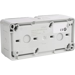 Produktbild für Steckdose Jung 8220 W, WG 800, IP44, Aufputz