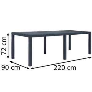 Produktbild für Gartentisch vidaXL 45608, Rattan-Optik