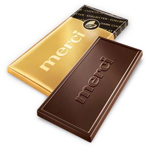 Produktbild für Tafelschokolade Merci Edelbitter