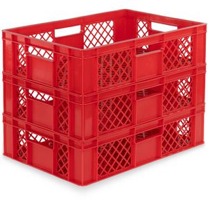 Produktbild für Eurobox Alpha-Paletten rot, 29 Liter, lebensmittelecht