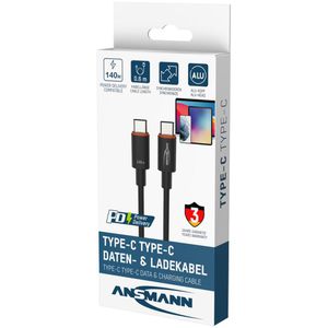 Produktbild für Ladekabel Ansmann 1700-0177, anthrazit, 0,6m
