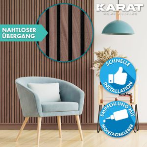 Produktbild für Akustikpaneel Karat Walnuss