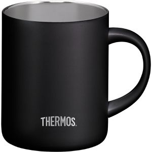 Produktbild für Thermobecher Thermos Longlife Cup black mat mit Henkel schwarz
