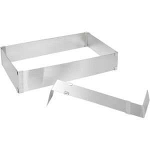 Produktbild für Backrahmen wenco 555555, mit Klemmung &amp; Teiler, aus Edelstahl