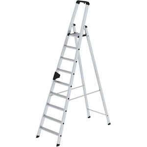 Stehleiter MUNK 40109, nivello-Leiterfüße, mit Plattform