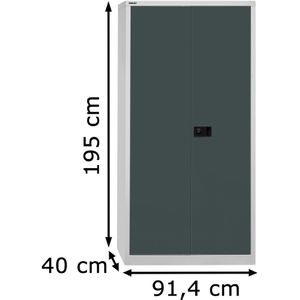 Produktbild für Mehrzweckschrank Bisley E782AAG-525, abschließbar, anthrazit