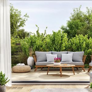 Produktbild für Aschenbecher Relaxdays beige, für Indoor &amp; Outdoor