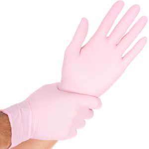 Produktbild für Einmalhandschuhe Franz-Mensch Safe Light, rosa, 100 Stück