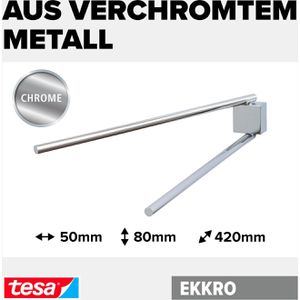 Produktbild für Handtuchhalter Tesa Ekkro 40234, silber