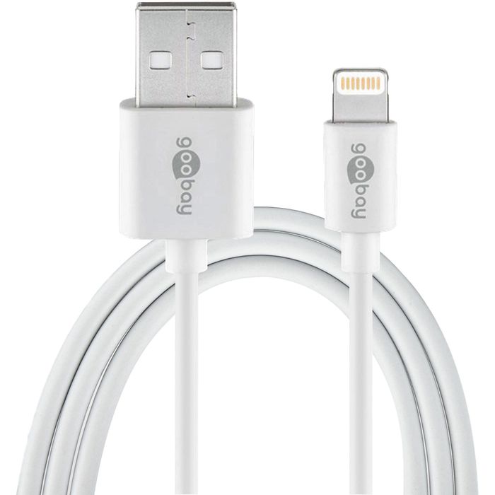 Goobay Ladekabel 72909, weiß, USB A auf Apple Lightning, 3m – Böttcher AG