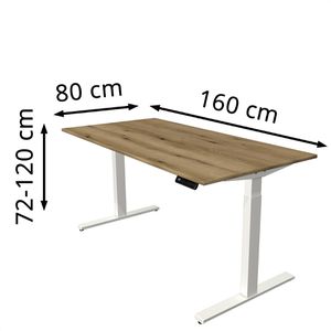 Produktbild für Schreibtisch Kerkmann Move 3, asteiche / weiß