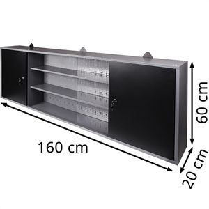 Produktbild für Werkzeugschrank Ondis24 4409, aus Metall, grau / schwarz