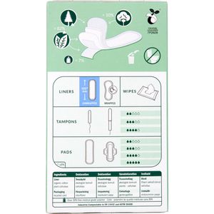 Produktbild für Slipeinlagen natracare panty liners Mini