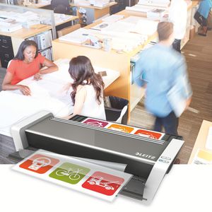 Produktbild für Laminiergerät Leitz 74744000 iLAM Touch 2, mit 6 Rollen, A3